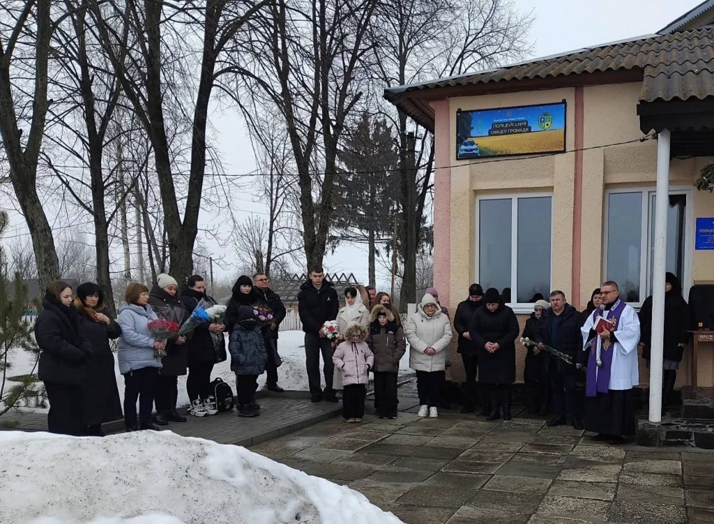 У селі Соколів на Алеї Героїв з’явився портрет 35-річного воїна Володимира Фрідріха