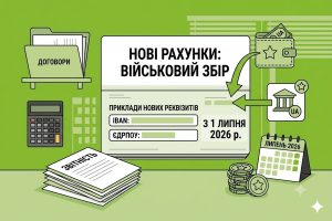 З 1 липня 2026 року: ДПС Житомирщини інформує про нові рахунки для сплати військового збору